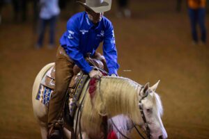 National Reining Horse Association 2023 Futurity in Oklahoma City Brian Bell winning on Crystalized Whizkey